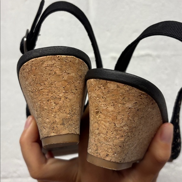 Vivaia Tamia Almond Toe Slingback Wedge Sandals Size EU 37 (US 6.5) - Picture 8 of 8